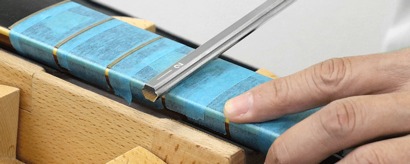 Fret Crowning Diamond Cut File - trippel