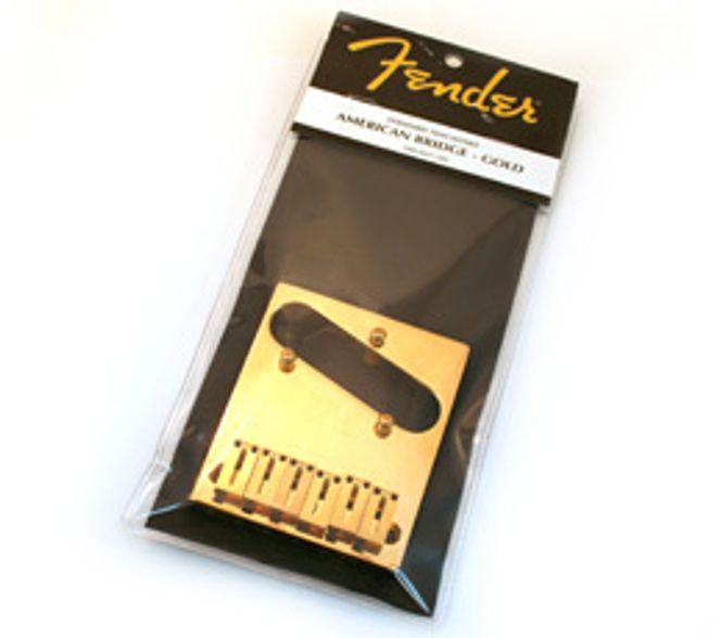 Hovedbilde Fender American Series Tele Bridge - gull