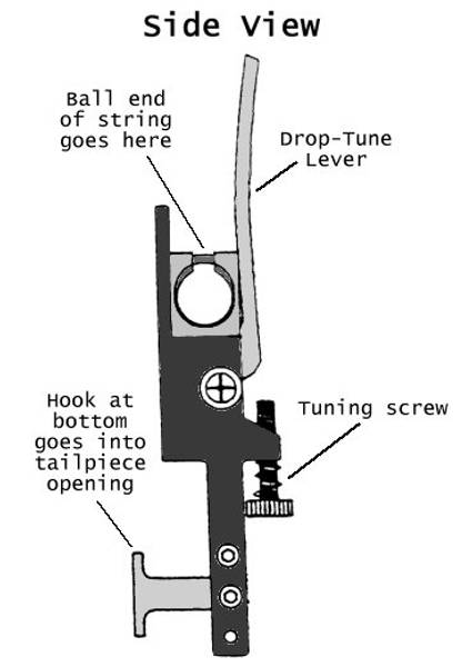 Hipshot Freerange D-Tuner for kontrabass