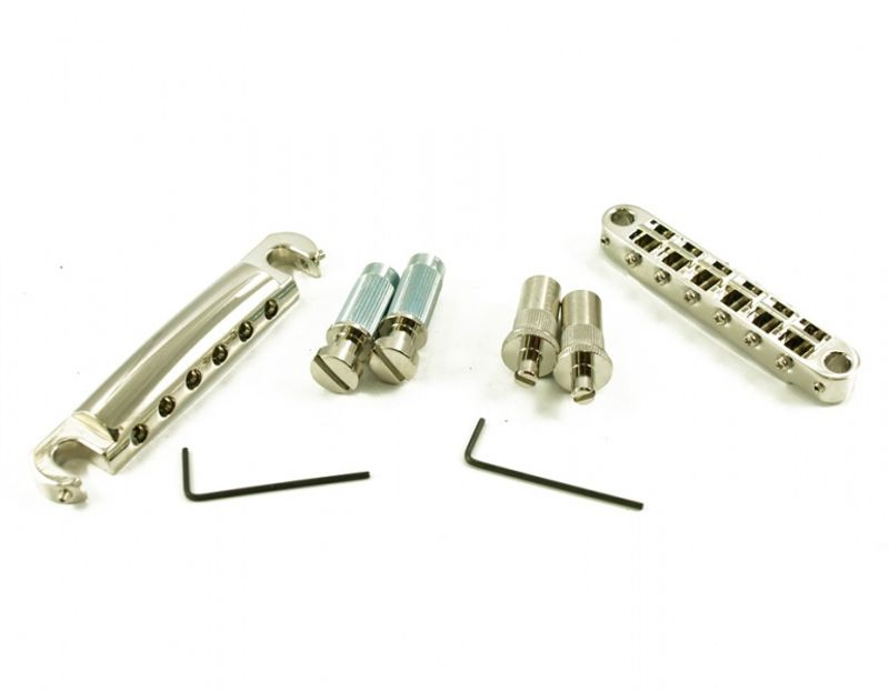 TonePros Metric Tuneomatic/Tailpiece - Sadler m spor - Nikkel