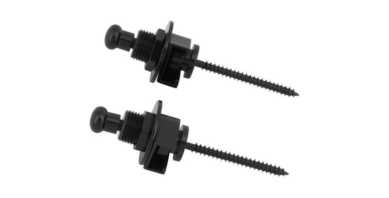 Warwick S-style straplock - svart